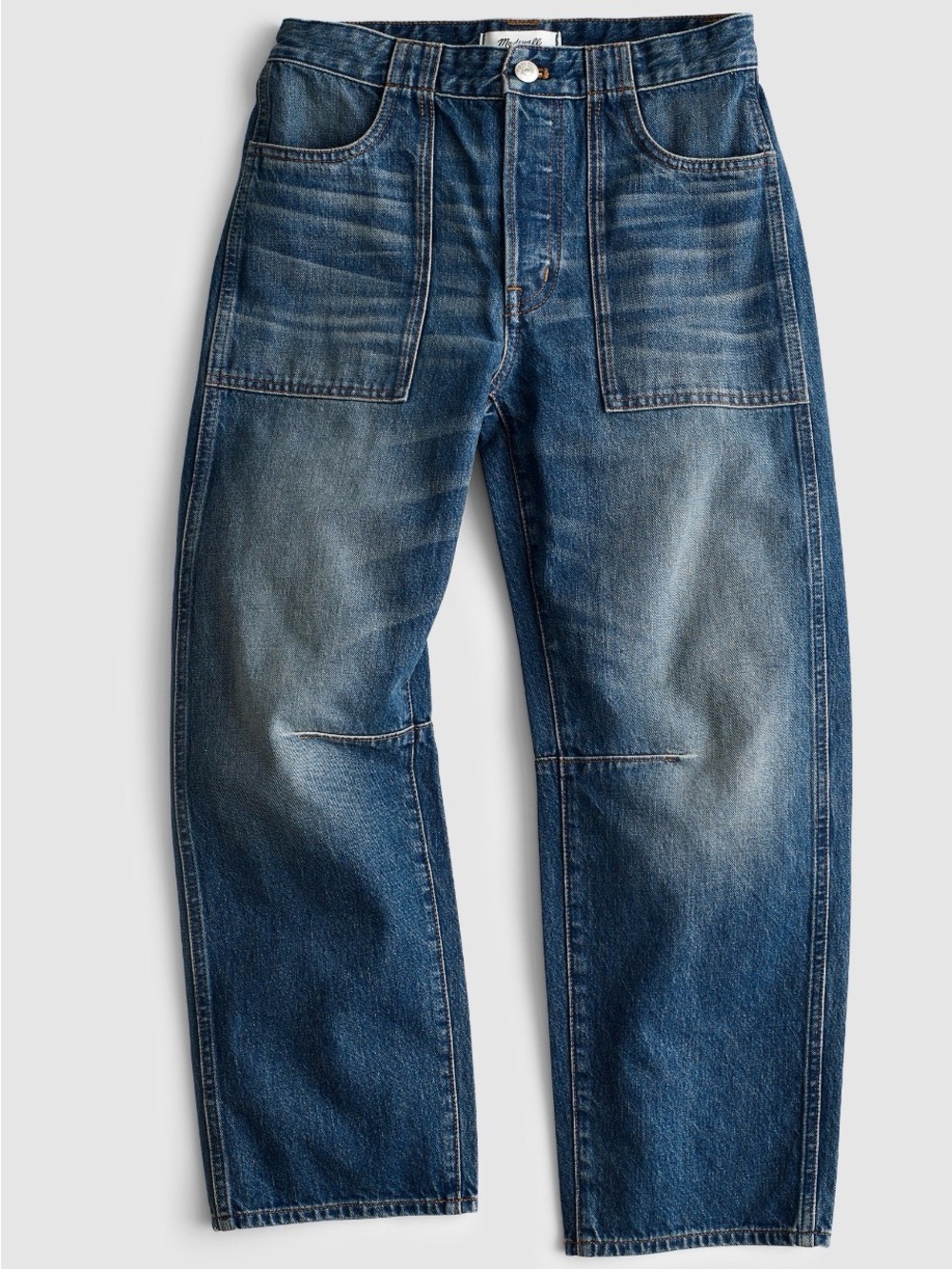 NWT Madewell The Darted Barrel-Leg Jean - size 28